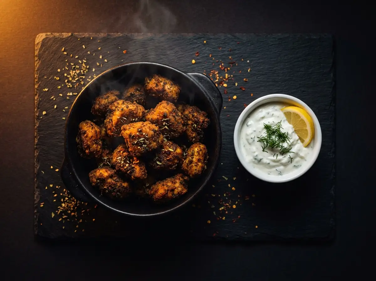 Air-Fryer Greek Chicken Bites